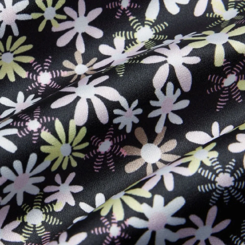 Aritzia Sunday Best Black Floral Print Mini Dress Lined Size 2 - Picture 9 of 17